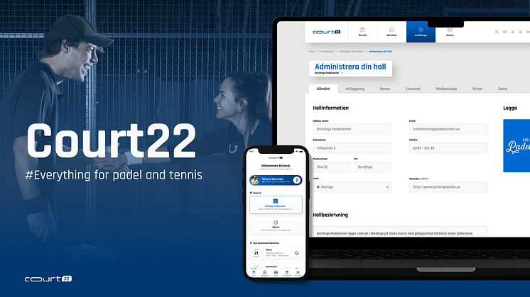 "Court22 når 100 000 användare och revolutionerar racketsportbranschen med dynamiska priser"