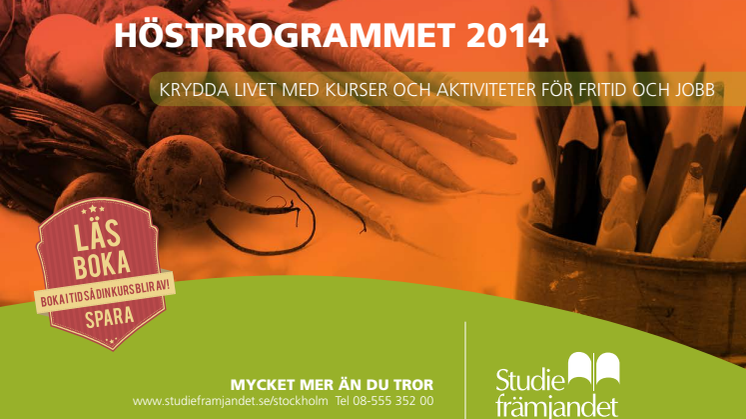 Kurskatalog Studiefrämjandet i Stockholm hösten 2014