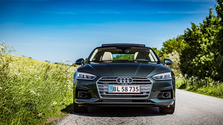 Audi A5 Cabriolet (Gotlandsgrøn) front