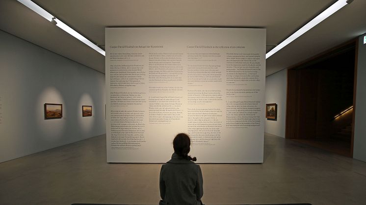 Blick in die Ausstellung Caspar David Friedrich