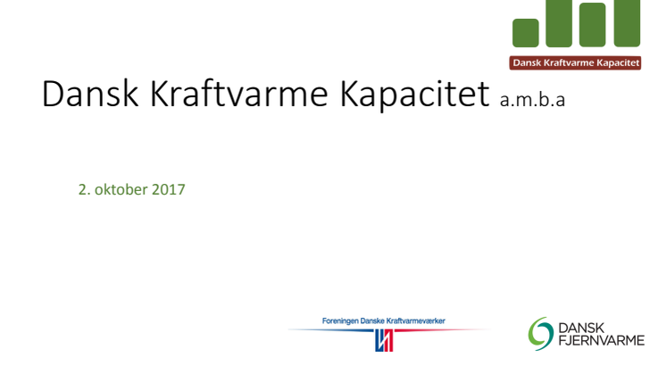 Dansk Kraftvarmekapacitet - præsentation