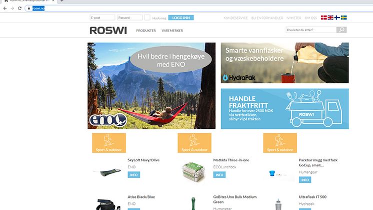 Norjan Roswi julkaisee B2B-verkkokaupan norjalaisille jälleenmyyjille