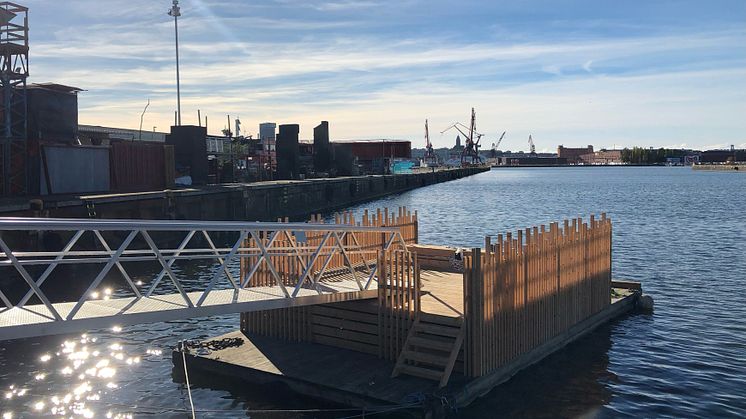 Den 3 november klockan 12 invigs den marina kolonilotten i Frihamnen i Göteborg. Foto: Malin Rosengren, Göteborgs universitet.