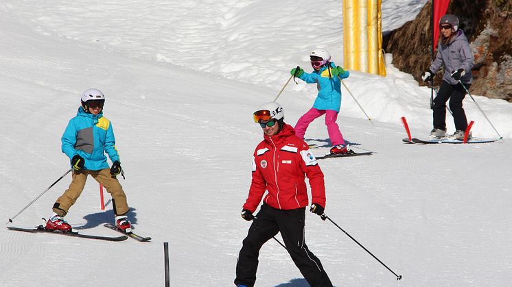 Unterrichtsstunde in der Skischule Mürren-Schilthorn