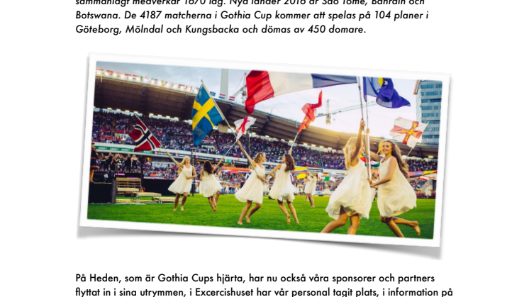 Gothia Cup – redo för en veckas fotbollsfest