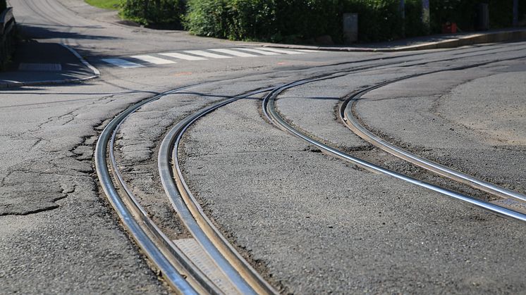 Sporveien forbedrer skinnegang på Kjelsås fra mandag 14. juli