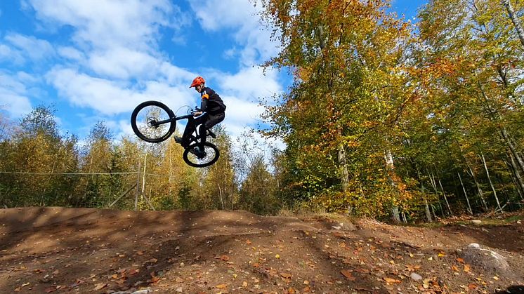 Cykling på Sölvesborgs flowtrail.