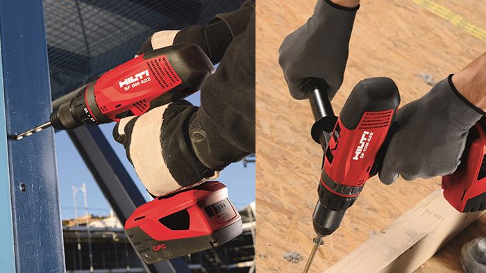 Kraft når du har mest bruk for det - Hilti SF 8M-A22 og SF 10W-A22 batteriskruemaskiner