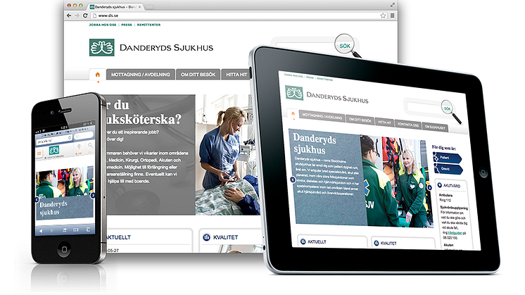 Mobilanpassad patientinformation på www.ds.se