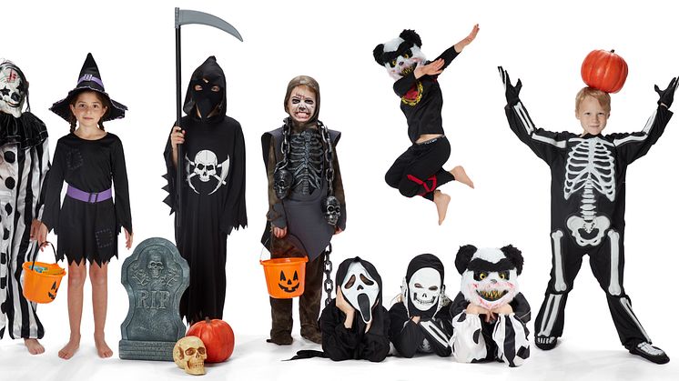 Häxa, zombie och spöke – populära barndräkter under halloween