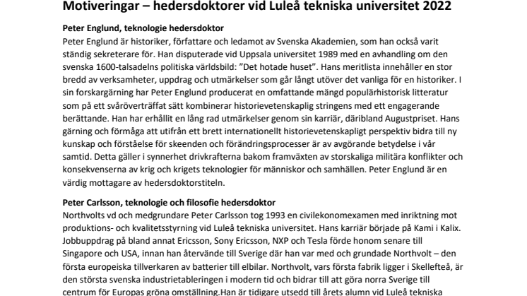 Motivations – Honorary doctors at Luleå University of Technology .pdf