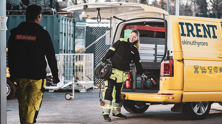 Ramirent och Stavdals gemensamma hemsida