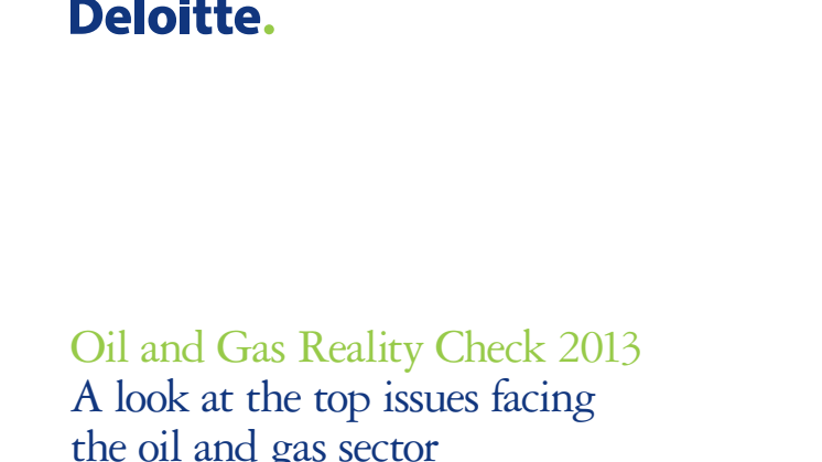 Oil & Gas Reality Check 2013 