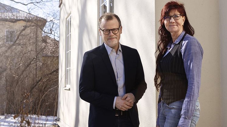 Johan Ärnlöv och Catharina Gustavsson, samordnar arbetet med forskning inom primärvården vid FoU-enhetens Centrum för klinisk forskning (CKF). Foto: Stina Rapp/Region Dalarna