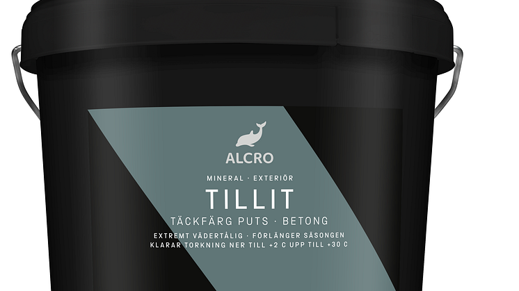 ​Alcro Tillit - ny vädertålig putsfärg