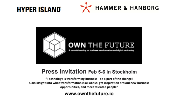 Own The Future Feb 5&6 - Press invitation 