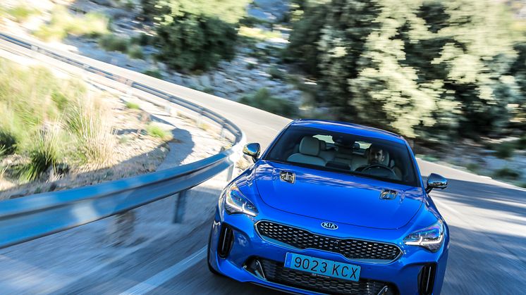 ​Fem stjärnor i Euro NCAP för Kia Stinger och Stonic