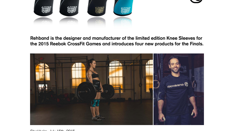 Rehband - manufaturer of the Limited Edition 2015 Reebok CrossFit Games Knee Sleeves