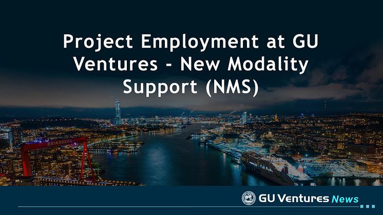 Job Opportunity: Project Employment at GU Ventures -> New Modality Support (NMS)