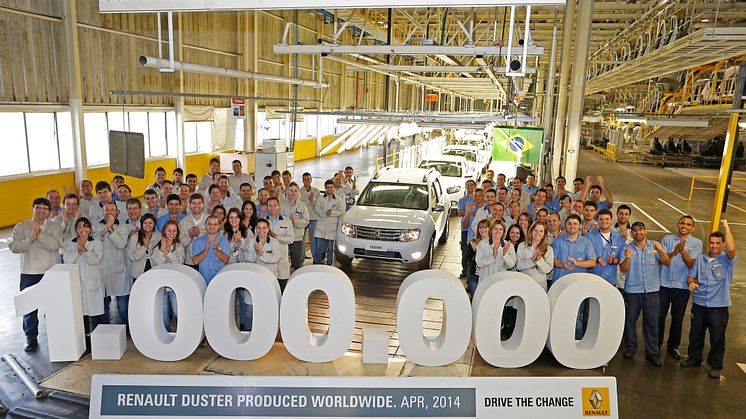 Dacia Duster runder en million eksemplarer på fire år