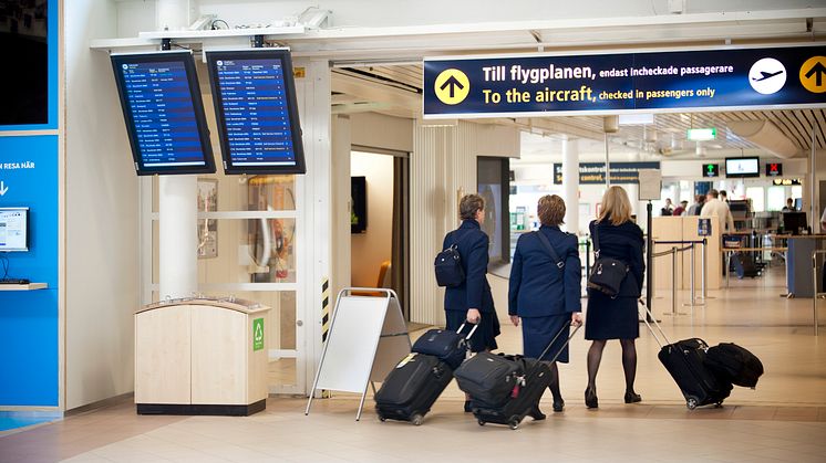 Utrikesresandet ökar på Malmö Airport