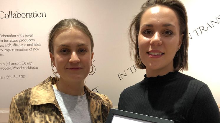 Form Award ”Årets Nykomlingar” till två Beckmansstudenter