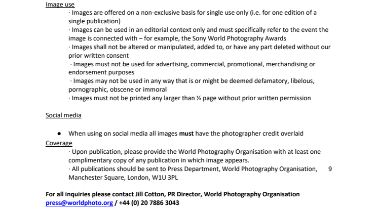 Image Usage Rights and TCs