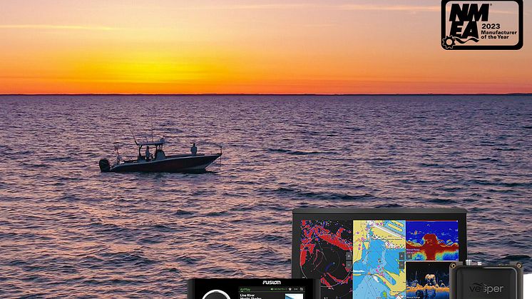 National Marine Electronics Association -yhdistys on nimennyt Garmin-yhtiön Vuoden valmistajaksi 2023 