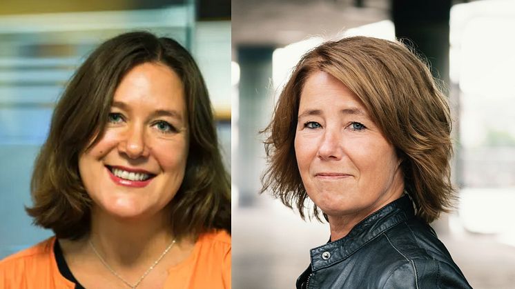 Sofia Berg Horner, chefsjurist på Riksbyggen och Johanna Frelin, vd på Riksbyggen.