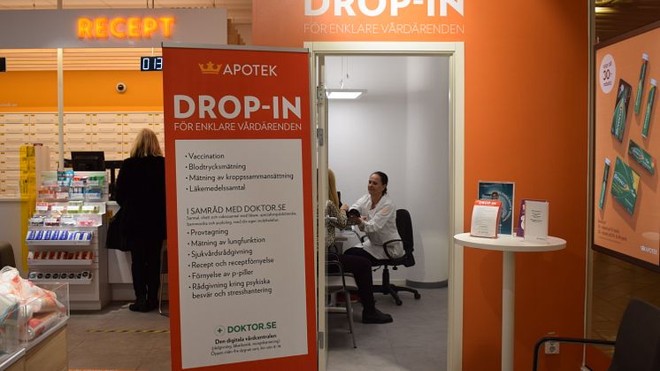 Testa Drop in-vård på Vitalismässan med Kronans Apotek och Doktor.se 