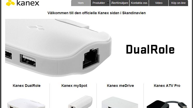 Vendora Nordic lanserar ny officiel sajt för Kanex