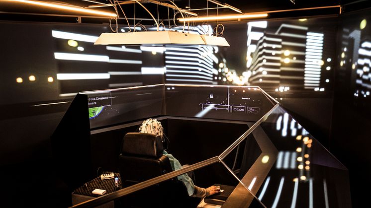 Selvkørende bil-simulator på Fraunhofer Institute