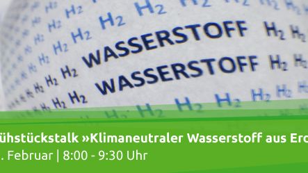 Frühstückstalk „Klimaneutraler Wasserstoff aus Erdgas“