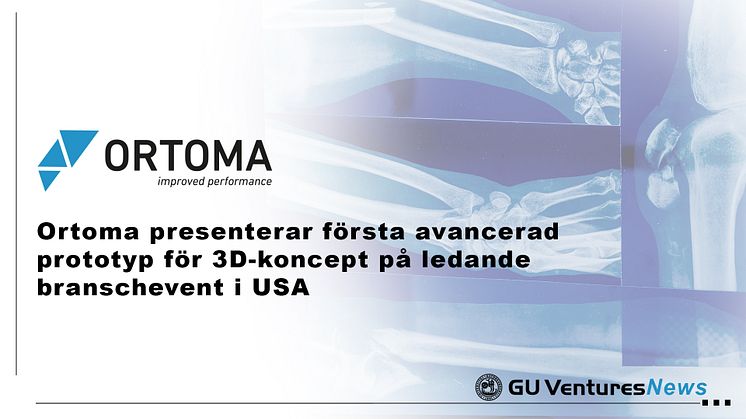 Ortoma presenterar första avancerad prototyp för 3D-koncept på ledande branschevent i USA