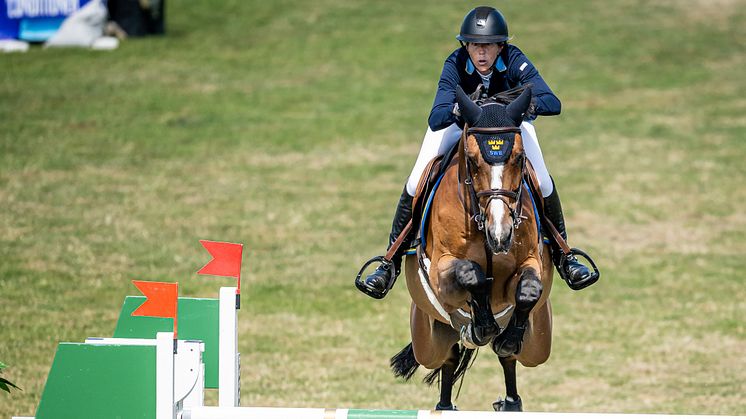 Angelie von Essen har tagit flera framskjutna placeringar i de fyrstjärniga hopptävlingarna på spanska Sunshine Tour. I helgen fortsätter tävlingarna med många svenska ekipage på plats. Arkivfoto: Christoffer Borg Mattisson/Bildbyrån