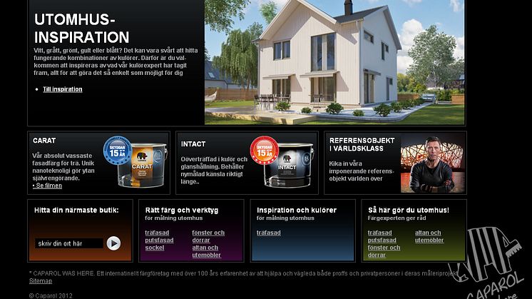 Caparols hemsida får ansiktslyftning