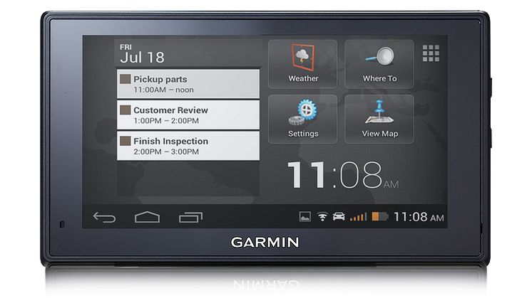 Garmin® presenterar Android™-baserad navigator inom Fleet Management Nya enheter som kombinerar ledande navigation med flexibiliteten i Android