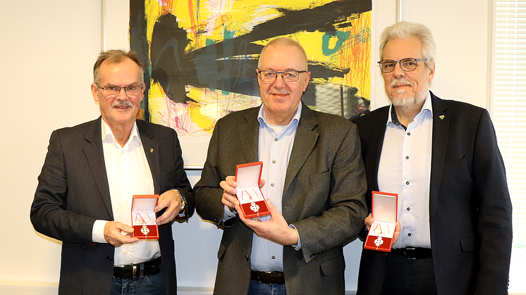 Fra venstre: Gert Fischer, Ole Frederiksen og Leon Sebbelin. Foto: Rebild Kommune