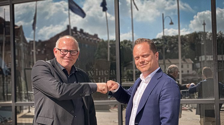 Henrik Martinsson, Fastighetsförvaltare Svenska Mässan tillsammans med Tom Rydell, VD World Trade Center Göteborg