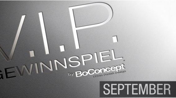 BoConcept NRW: BoConcept VIP Gewinnspiel: September 