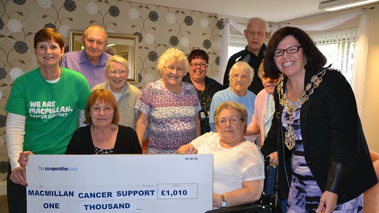 Care scheme residents’ “grand” gift to Macmillan