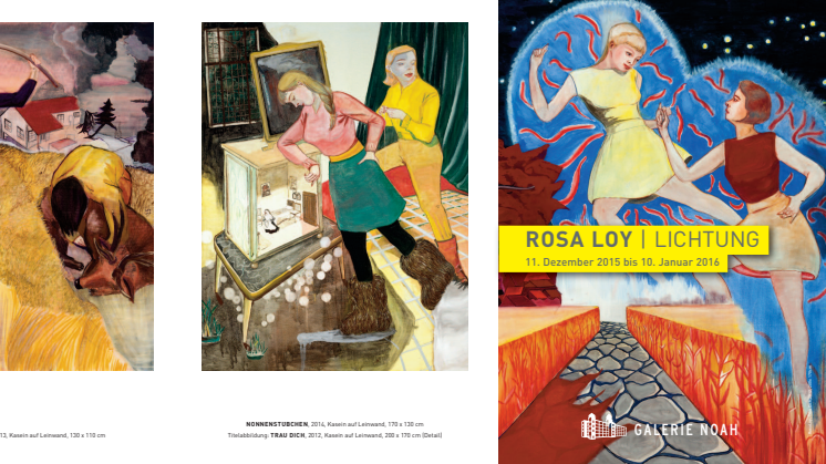 kleiner Ansichtskatalog zur Ausstellung Rosa Loy "Lichtung"