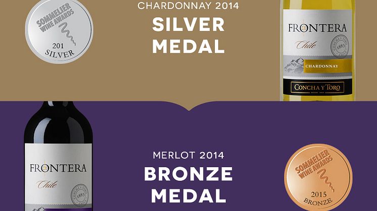 Silvermedalj till Frontera Chardonnay i Sommelier Wine Awards
