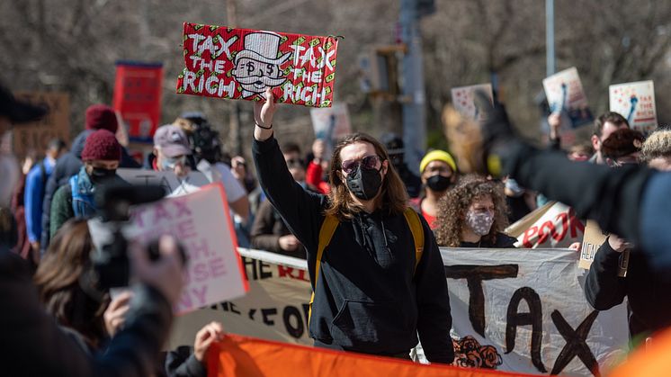 Foto: Shutterstock. Demonstration i New York City 2021.