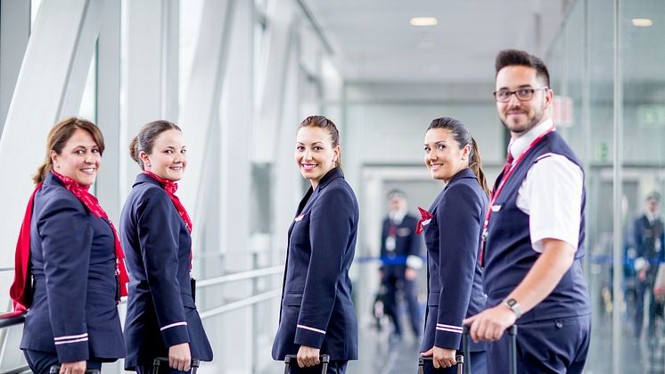 Besetning fra Norwegians 737-operasjon. Foto: Bo Mathiesen