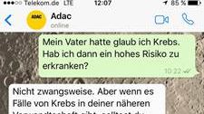 Teil 2 des Whatsapp-Chats mit dem ADAC-Service #dontcallmom