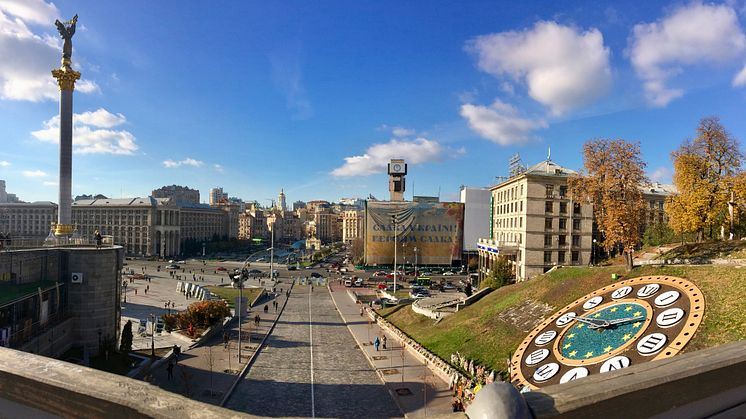 Maidan square, inaugurated soon after the Revolution of Dignity in 2014, is still a symbol of citizens’ sacrifices in challenging corruption. Photo: Oksana Huss