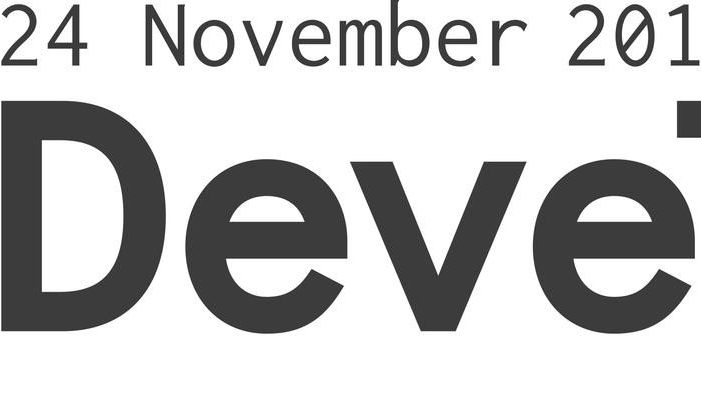 Develop:VR changes date to Thursday 1st December
