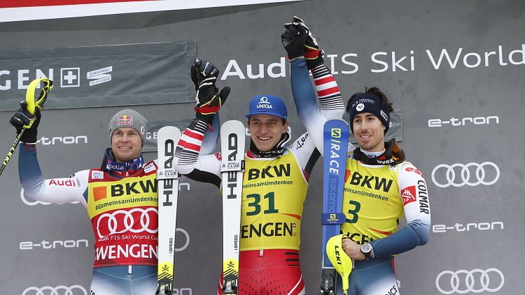 Two victories for the HEAD World Cup Rebels in Wengen