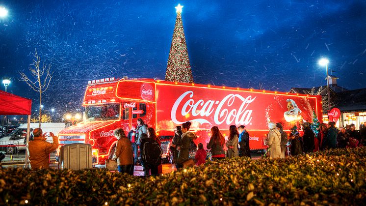 The Coca-Cola truck is coming to town...